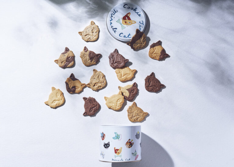 “神様のいたずら”がテーマの世界に一つだけのネコクッキー「Miracle Cat Cookie Tin」新発売！輝く個性一つ一つ、多様性社会に寄り添う手づくりネコクッキー缶。のメイン画像