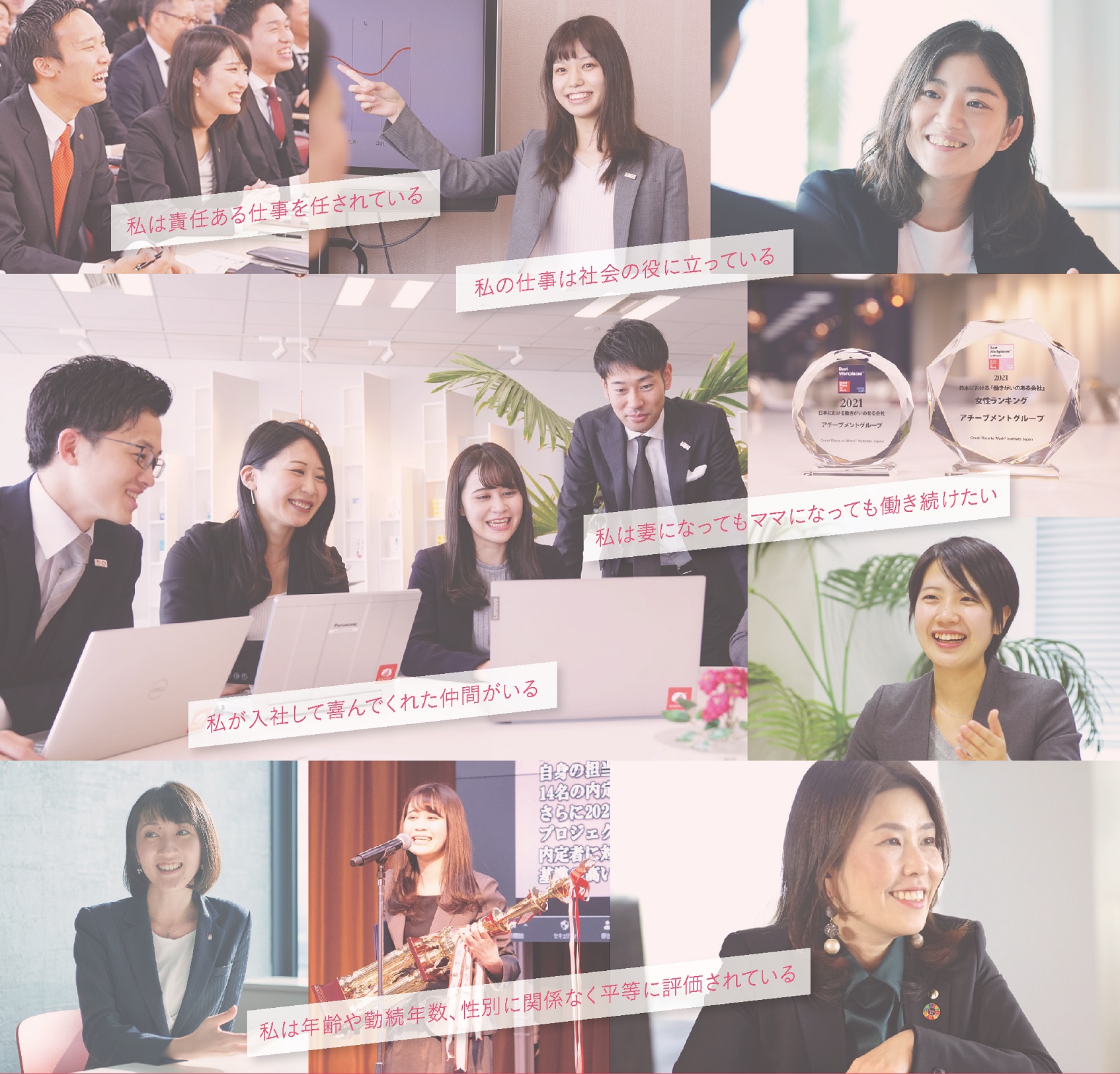アチーブメントグループは、2021年版アジア地域における「働きがいのある会社」ランキングに初ランクインを果たしました。のサブ画像3