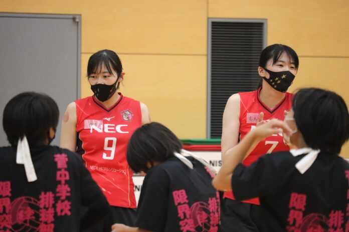 NECレッドロケッツ【バレー/Vリーグ】が川崎市の中学生を対象にバレーボール教室を実施！のメイン画像