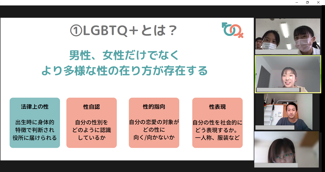 【岡山大学】「ジェンダー平等」をテーマに語り、つながり、活動のきっかけをみつける！　のサブ画像3_オンライン交流会のようす