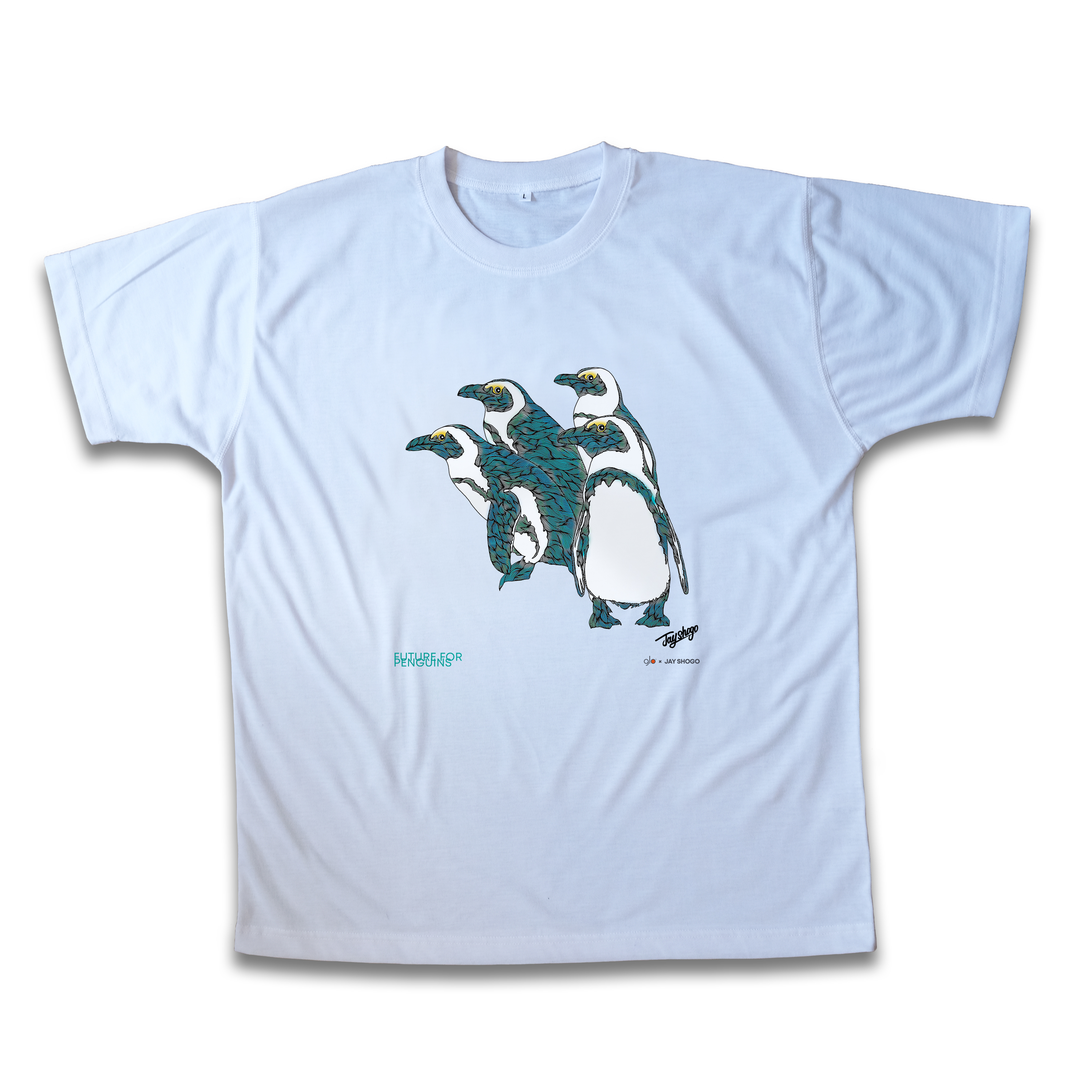 「プレゼント企画」ペンギンの未来のために再生プラスチックグッズを1,200名様にプレゼント！のサブ画像2_Tシャツ JAY SHOGO Ver.