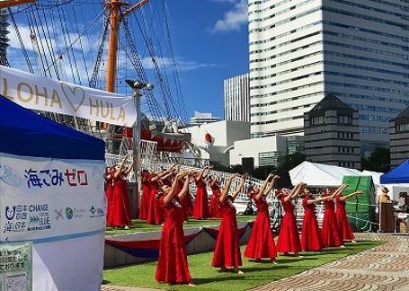 1600人が参加！『ALOHA♡HULA 2021 YOKOHAMA』～キングカラーカウア寄港140周年フェスティバル～を開催しました！のメイン画像