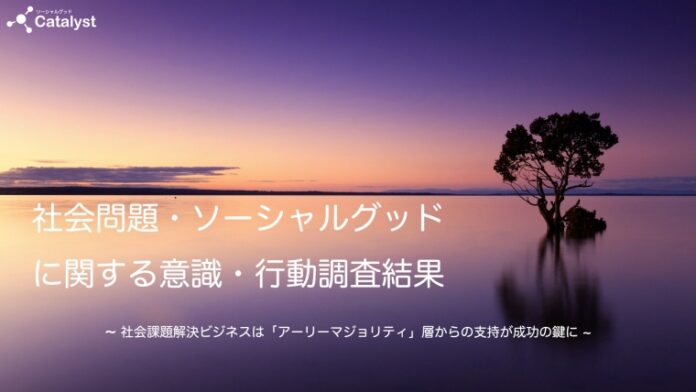 社会問題・ソーシャルグッドに関する意識・行動調査結果【ソーシャルグッドCatalyst】のメイン画像