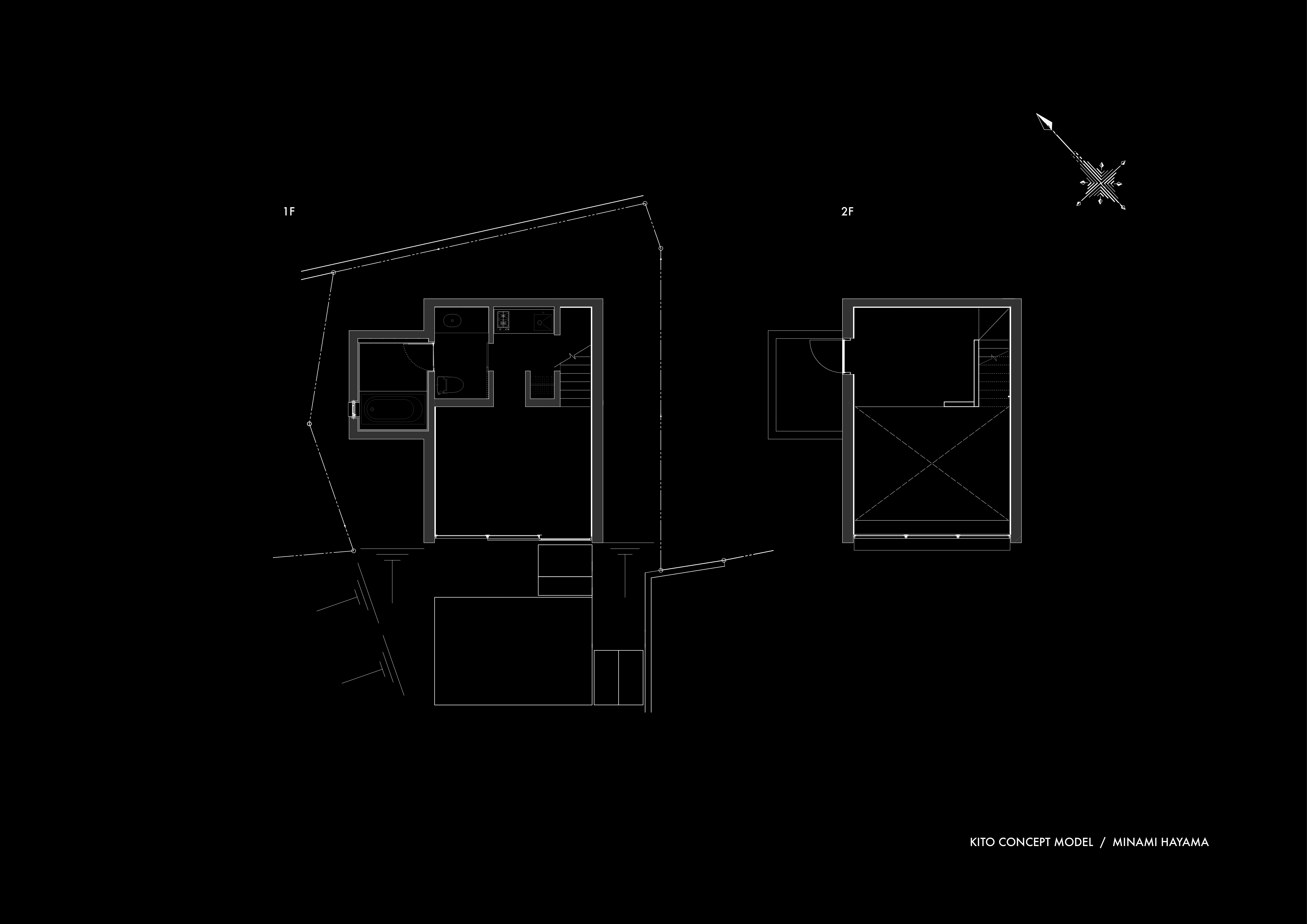 アーキセプトシティ　都市型の小型戸建住宅ブランド「KITO」を発表　〜コンセプトモデルを南葉山で開発着手〜のサブ画像4_平面図