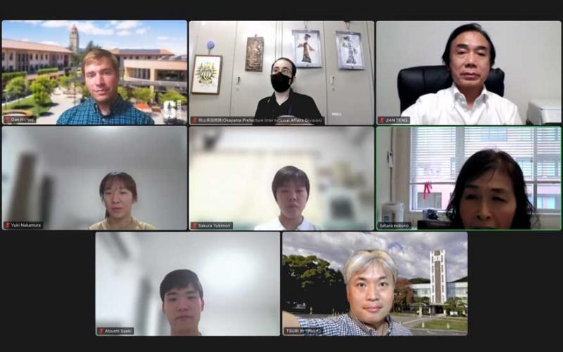 【岡山大学】岡山大学経済学部とスタンフォード大学MBA学生との交流会を開催しましたのサブ画像2_Zoomによるオンライン交流