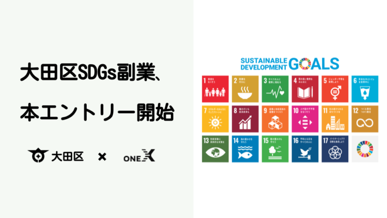 【大田区SDGs副業】本エントリー開始。商店街をフィールドにしたプロジェクトで副業者募集のメイン画像