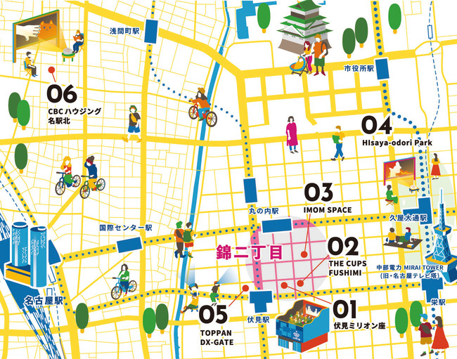 「Nishiki-2 SDGs映画祭」11月に名古屋で開催！のサブ画像2_会場MAP