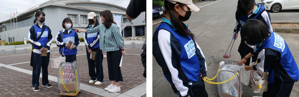 『スポGOMI甲子園・山口県大会』を開催激闘を制したのは防府商工「セルぴよ」チーム！参加者全12人で、2.25kgのごみを集めました！のサブ画像2