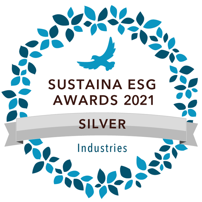 第４回「SUSTAINA　ESG　AWARDS　2021」業種別部門 シルバー受賞に関するお知らせのサブ画像1