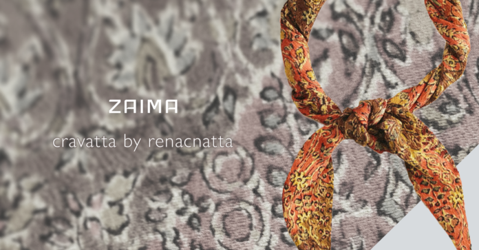 TBMが運営するECサイト「ZAIMA」、着られなくなった着物をアップサイクルしたファッション小物「cravatta by renacnatta」の販売を開始のメイン画像
