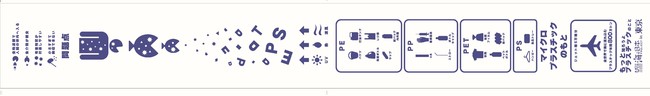 「プラスチックごみをもっと知ることができるトイレットペーパー」をサンシャイン水族館で10月18日(月)より販売のサブ画像3_トイレットペーパーへ印刷されたインフォグラフィック(横向き)