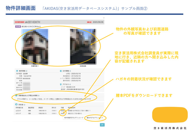 ◆不動産仕入れ事業者様向け◆ 空き家データ10件 無料プレゼントキャンペーン実施のサブ画像3_AKIDAS物件詳細