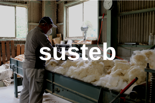 寝具を回収し再素材化する「susteb」が、開始から1ヶ月で5000枚以上の寝具を回収。再生素材「susteb fiber」や自社ブランドを新たに展開。のサブ画像1