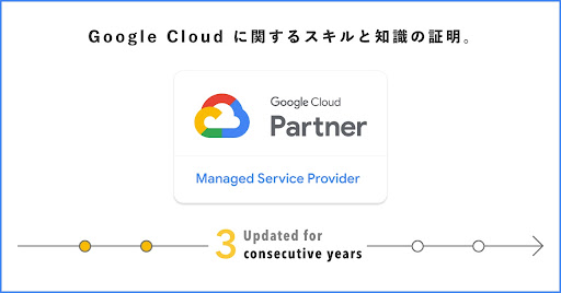 クラウドエース、Google Cloud のマネージド サービス プロバイダ（MSP） 認定を 3 年連続更新のメイン画像