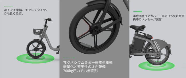 最先端シェアサイクル専用電動アシスト自転車の開発完了及び日本市場モビリティ領域へ進出のお知らせのサブ画像3