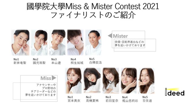 「デタジェンヌ」は國學院大学の伝統ある「Miss & Mister Contest 2021」に協賛致しました。のサブ画像1