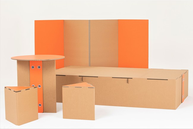 5 分で組立てるダンボール家具 5mins シリーズを DAMBO から発売～ 組立て簡単。ベッド、椅子などカラフルなダンボール家具の新ブランドが誕生 ～のサブ画像1