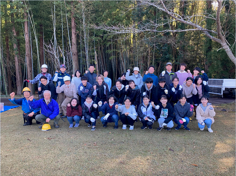 京葉銀行の協力で千葉大生24人が竹林整備体験のメイン画像