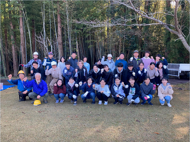京葉銀行の協力で千葉大生24人が竹林整備体験のサブ画像3