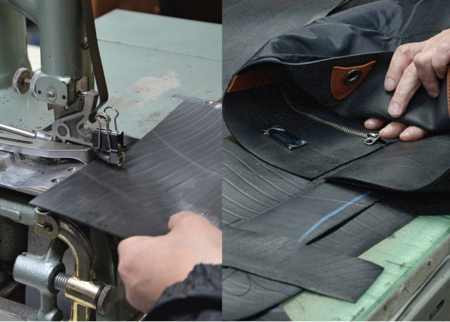 廃タイヤを再利用した完全フルオーダーメイドの鞄を作る、「MADE BY CRAFTSMAN」の提供を開始。のサブ画像6