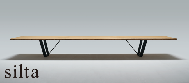 【新製品】天然素材が生み出す造形美、サステナブルなビッグテーブル「silta(シルタ）」新発売のサブ画像1