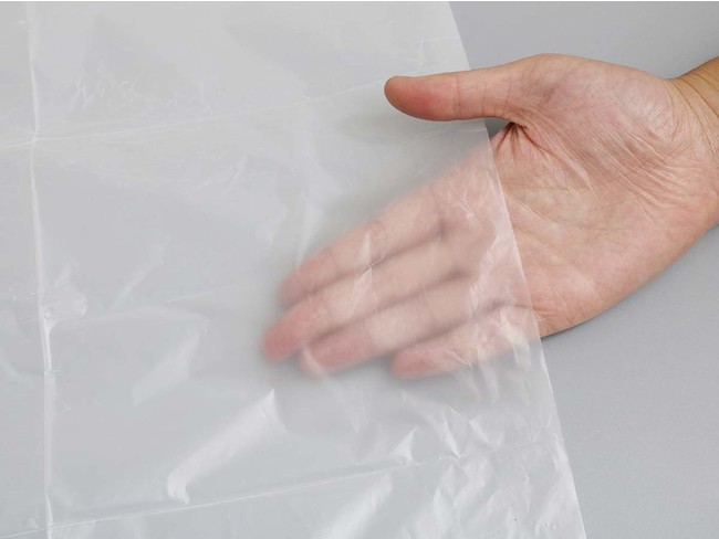 「nocoo（ノク－） 容量表記入り 白半透明ごみ袋 環優包装」が発売のサブ画像2_ポリエチレン100%のものと見た目はほとんど変わりません