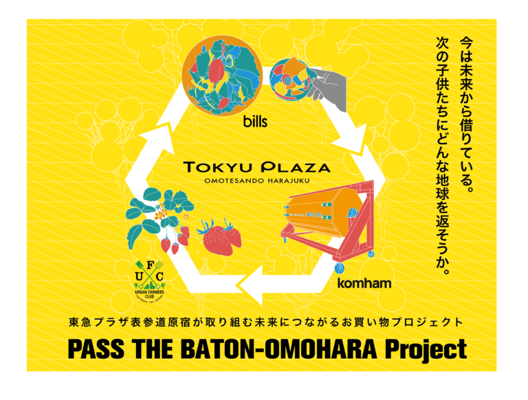 komham、東急プラザ表参道原宿が実施する「PASS THE BATON-OMOHARA」プロジェクトへ参加のメイン画像