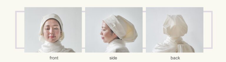 サスティナブルで機能性の高いMaison des psycheオリジナル布地を使用した新ファッションアイテム「tsuki veil」の販売を開始のメイン画像