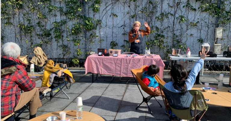 【イベントレポート】JR博多シティつばめの杜広場にて、「親子で学ぶ、防災キャンプセミナー」を開催いたしました。のメイン画像