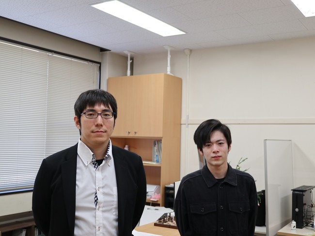 奈良高専『 DCON2022 』二次審査に挑戦のサブ画像5_上野准教授（左）・プロジェクトリーダー福光さん（右）