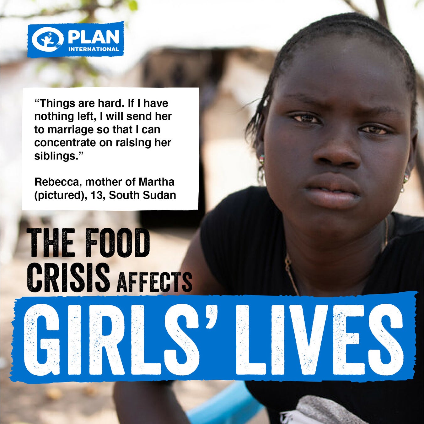 国際NGOプラン・インターナショナルが、6月26日開催のG7サミットを前に共同書簡を発表：G7加盟国首脳に「世界的な食料危機に対し、早急な資金拠出と迅速な支援」を要請のサブ画像2_女の子の人生を脅かす食料危機～食料危機下では、家計の負担を解消するために娘を結婚させる家庭が増加