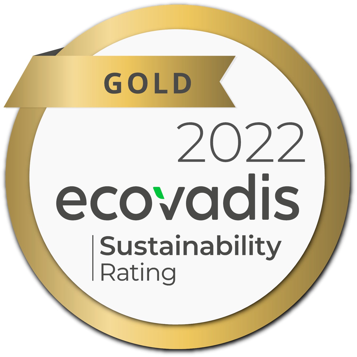 国際的な評価機関である仏エコバディス社のサステナビリティ調査においてキヤノングループが上位5％の「ゴールド」評価を獲得のサブ画像1_エコバディス社の「ゴールド」評価ロゴ