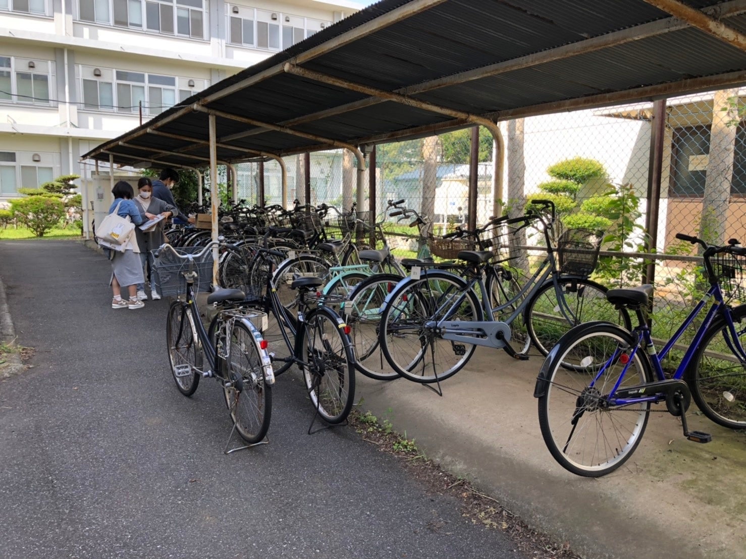 千葉大学で中古自転車61台、卒業生から新入生へ　4500円均一のリユース販売のサブ画像2_自転車譲渡の様子