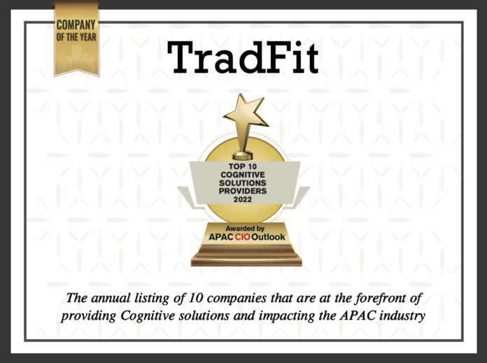 TradFitは著名テックメディアAPAC CIO Outlookより、2022年アジア太平洋のクラウドサービス事業者として2年連続でトップ10へ選出・認定証受賞のメイン画像