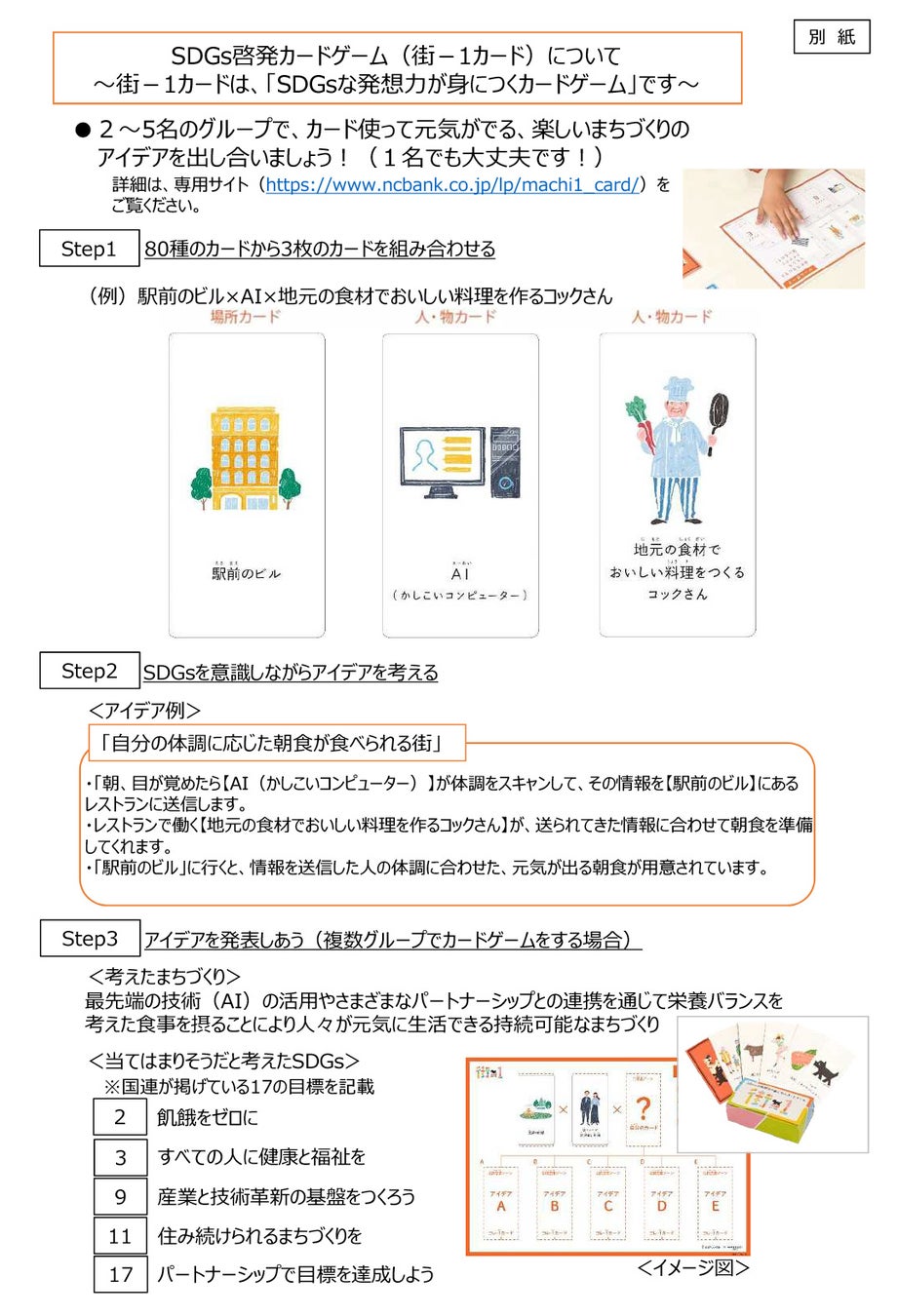 ～西日本シティ銀行と広告会社が共同開発したSDGs啓発カードゲーム～オリジナルカードゲーム（特許商品）の販売についてのサブ画像3