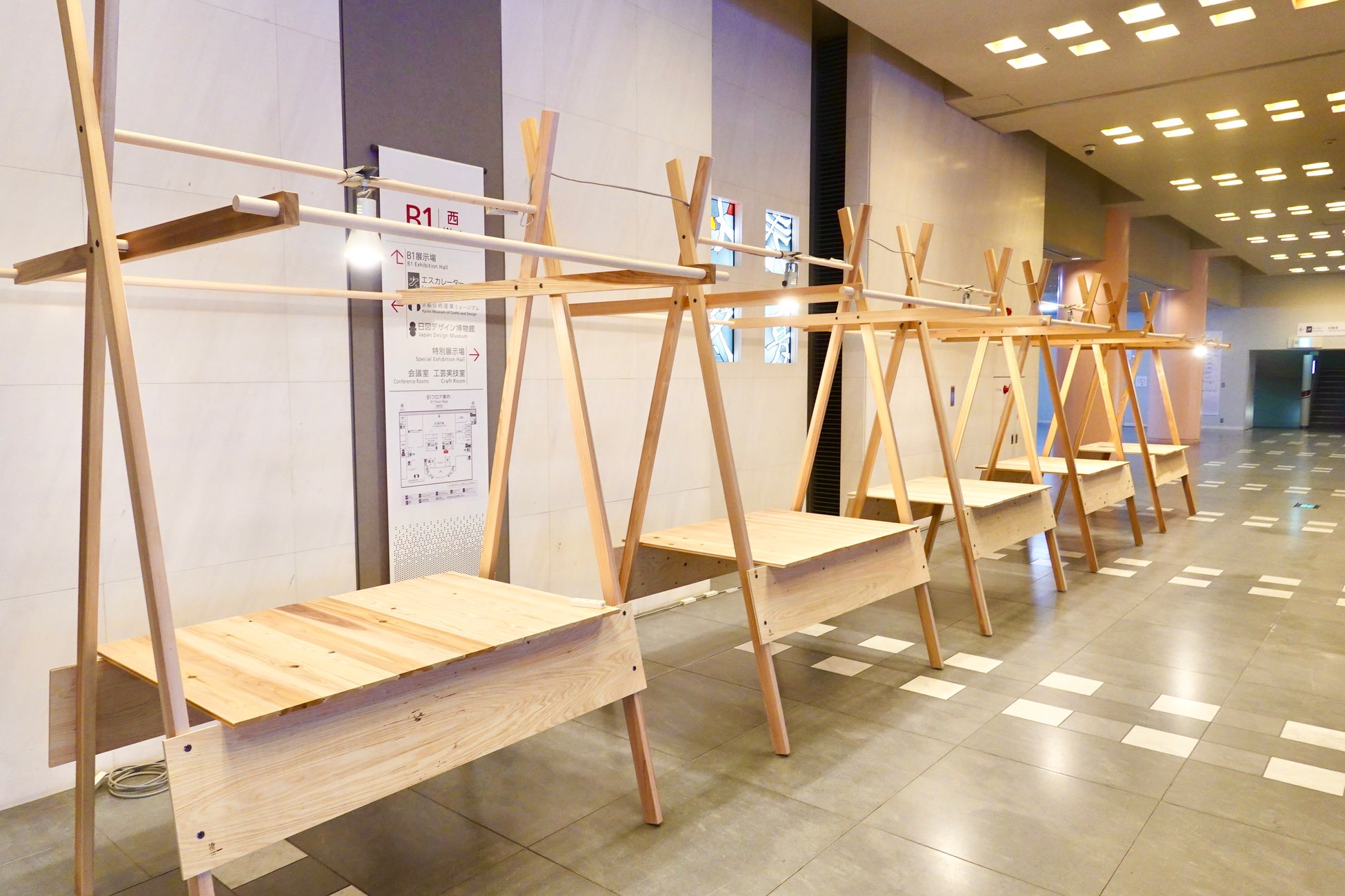 京都産木材で製作したサステナブルでおしゃれな「屋台什器」を、みやこめっせにて貸出しスタートのサブ画像2