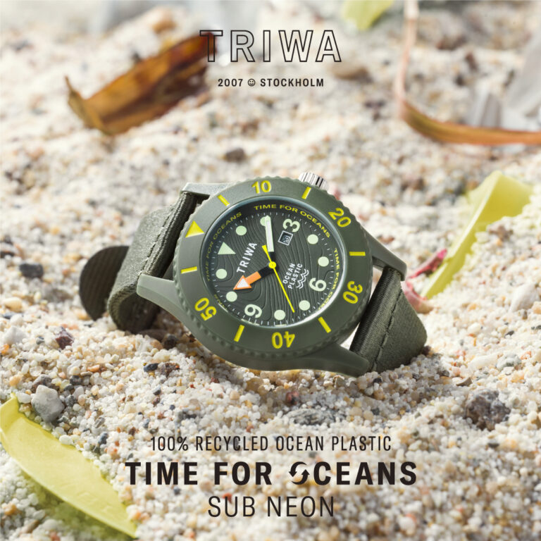 北欧スウェーデンの腕時計ブランドTRIWAが、海に漂うプラスチックごみから生まれたリサイクルウォッチを発売。のメイン画像