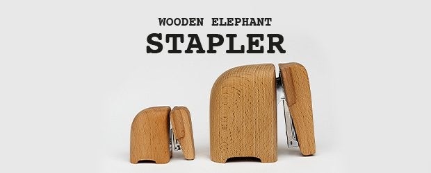 ロンドン発の雑貨ブランドSUCK UK アニマルシリーズにホチキスが登場！ゾウの形をした「Wooden Elephant Stapler」を発売！のサブ画像4