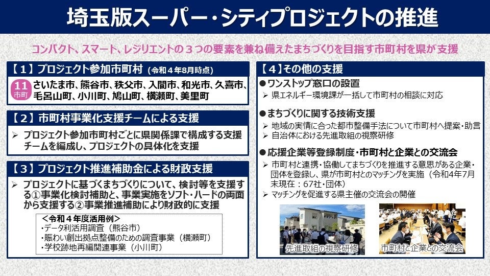 埼玉県大野知事　就任３年間の主な成果についての報告のサブ画像3_埼玉版スーパー・シティプロジェクトの推進