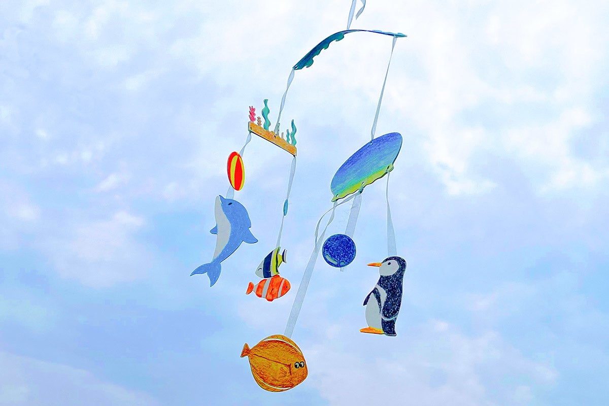 【神戸市立須磨海浜水族園】こどもたちと海の自然や生きものについて考えるクイズラリー＆ワークショップイベント 「CODOMO SUMA CLUB Vol.1」 開催のサブ画像6_モビール（完成イメージ）
