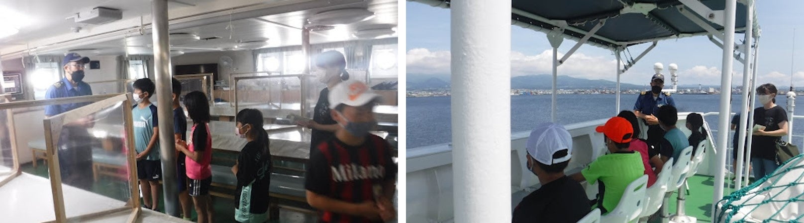 練習船の内部を大公開！「北海道大学水産学部附属練習船おしょろ丸Ⅴ 船内ヒ・ミ・ツ大見学会 –海と日本PROJECT-」を開催しました！のサブ画像3_ 船内・船外の見学の様子