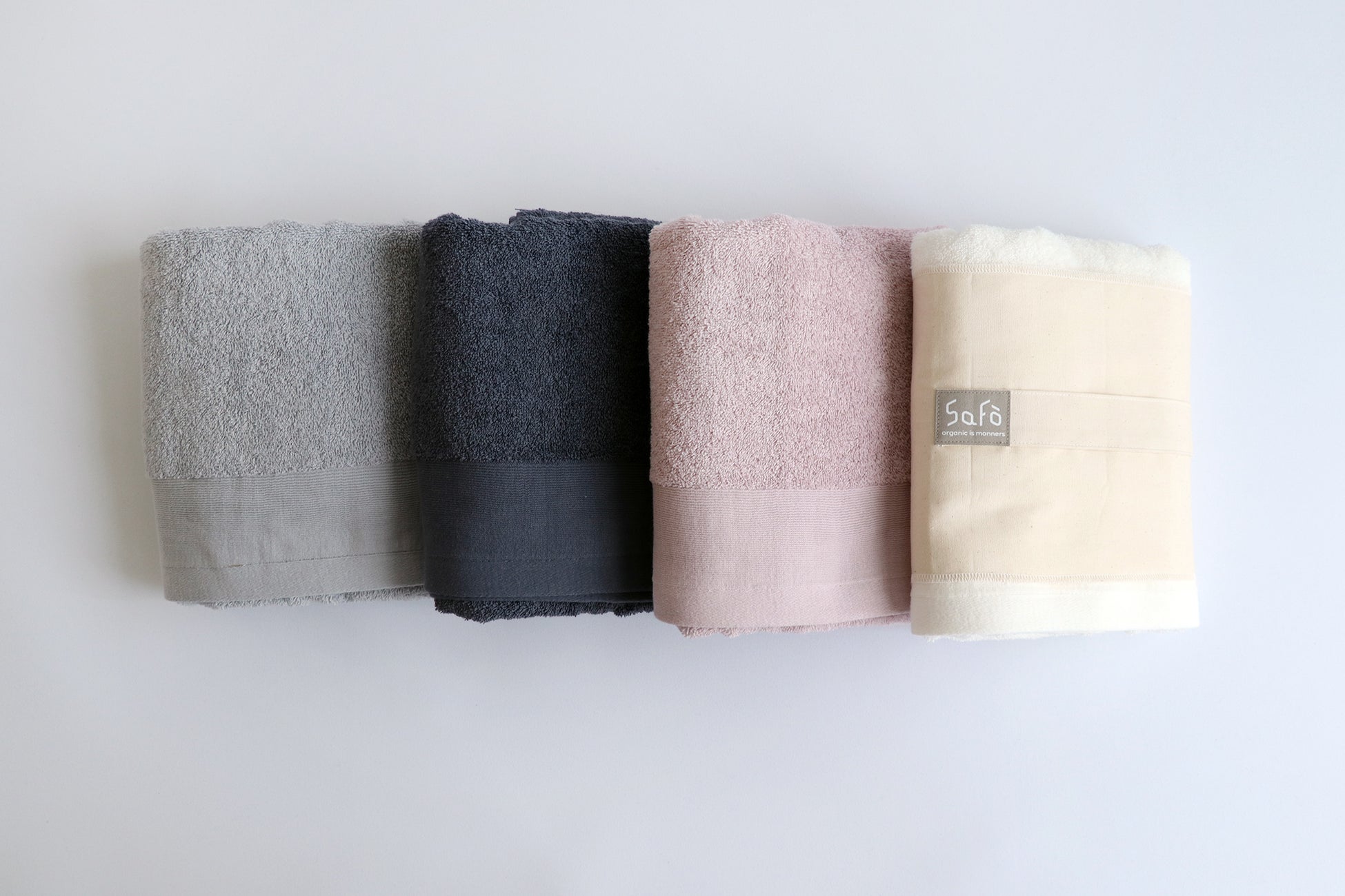 サステナブルなモノづくりを目指すオーガニック寝具ブランド「SaFo（サフォ）」より、日本の美しい自然からインスパイアされた４色のオーガニック認証タオルが登場。自然の彩を感じるバスアイテムの発売開始。のサブ画像3