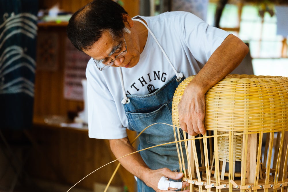 竹編みの技術でつくられた「てんごや（福岡県星野村）」のスツールのオンライン取り扱い開始のサブ画像3