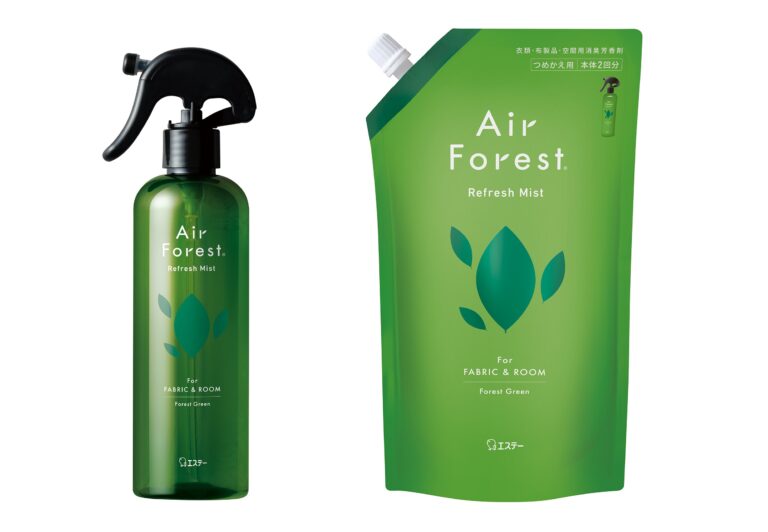 【エステー】北海道トドマツの間伐材を活用したサステナブルな消臭ミスト「Air Forest Refresh Mist (エアフォレスト リフレッシュミスト)」を新発売のメイン画像
