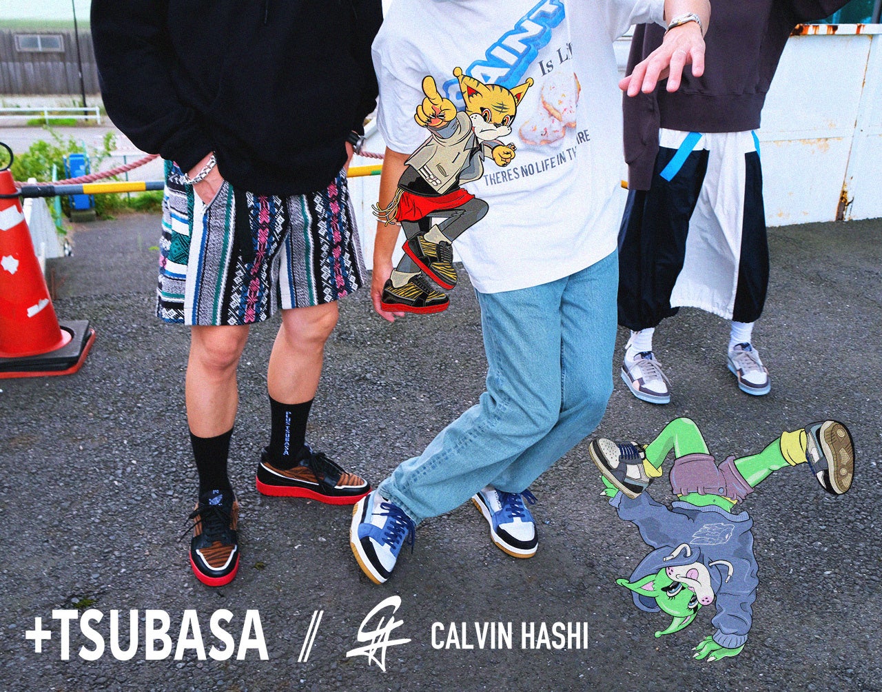 スニーカーブランド【+TSUBASA】と現代アーティスト【CALVIN HASHI】がコラボレーション。ポップアップストアが渋谷パルコ３Fに9月15日オープン。のサブ画像1