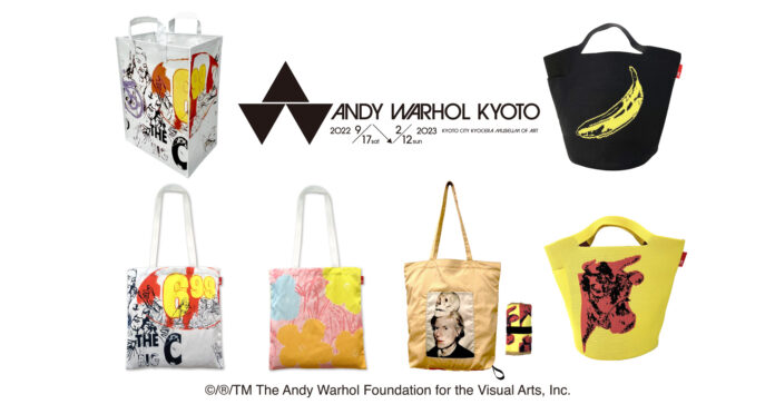 「Andy Warhol×ROOTOTEコラボレーショントートバッグ」新作23アイテムを9月17日より発売！うち６アイテムは大回顧展「アンディ・ウォーホル・キョウト」にて先行販売のメイン画像