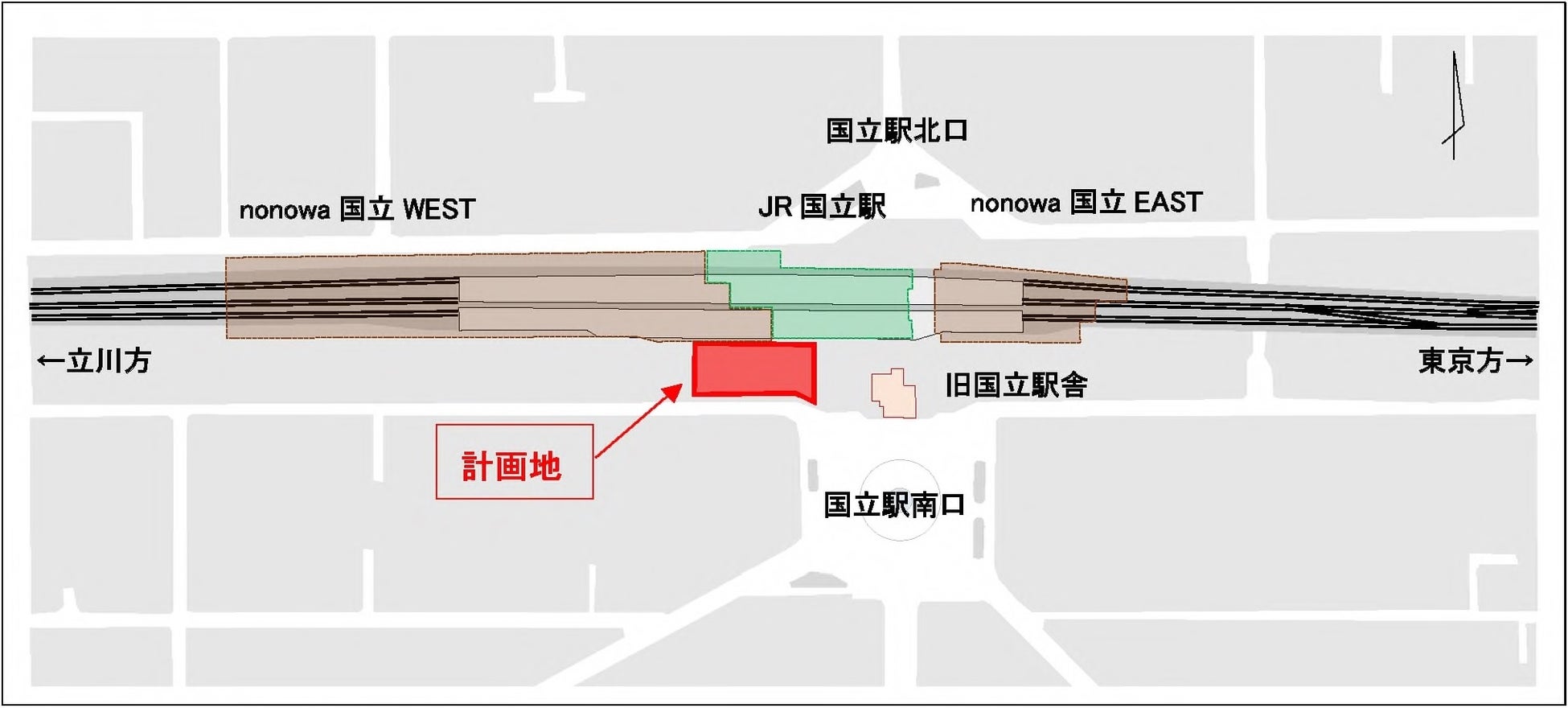JR東日本グループ初の木造商業ビルの設計に着手しましたのサブ画像3_【計画地案内図】