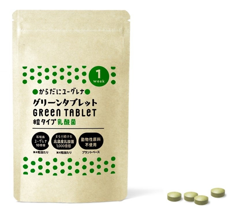 初登場！「からだにユーグレナ グリーンタブレット乳酸菌 動物性原料不使用」動物性原料不使用のサプリメントが数量限定発売のサブ画像2