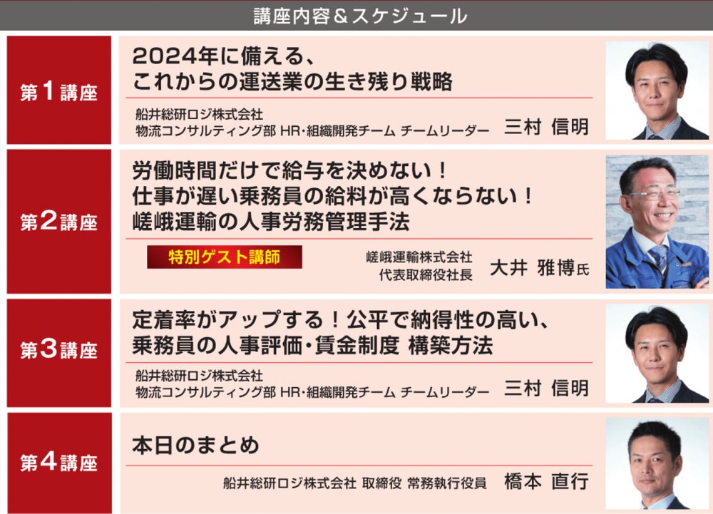 【セミナーレポート】10/4開催　労働時間だけで給与を決めない！乗務員の新・時間軸給導入セミナー ｜ 船井総研ロジ株式会社のサブ画像3