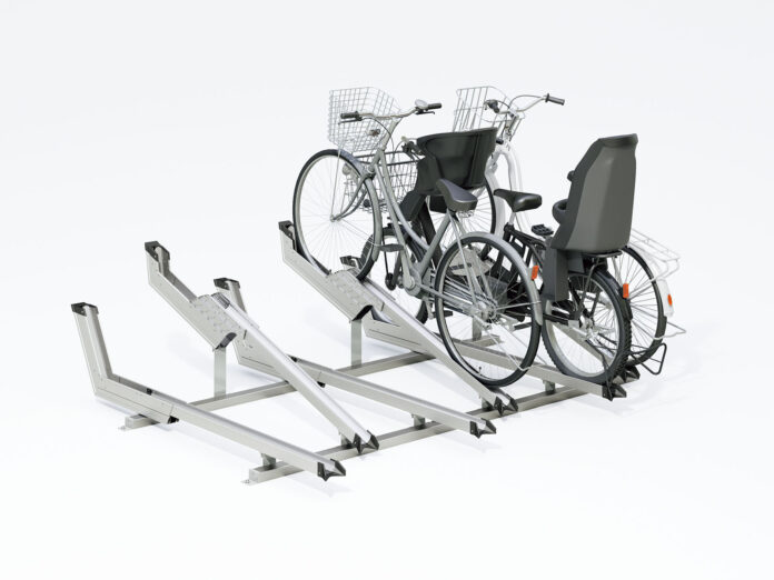 錆びに強く耐久性の高い「アルミ製 平置式自転車ラック」2タイプ新発売のメイン画像